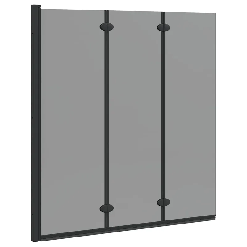 Betaalbaar vidaXL Involucro Doccia Nero 130 x 138 cm Vetro ESG e Alluminio