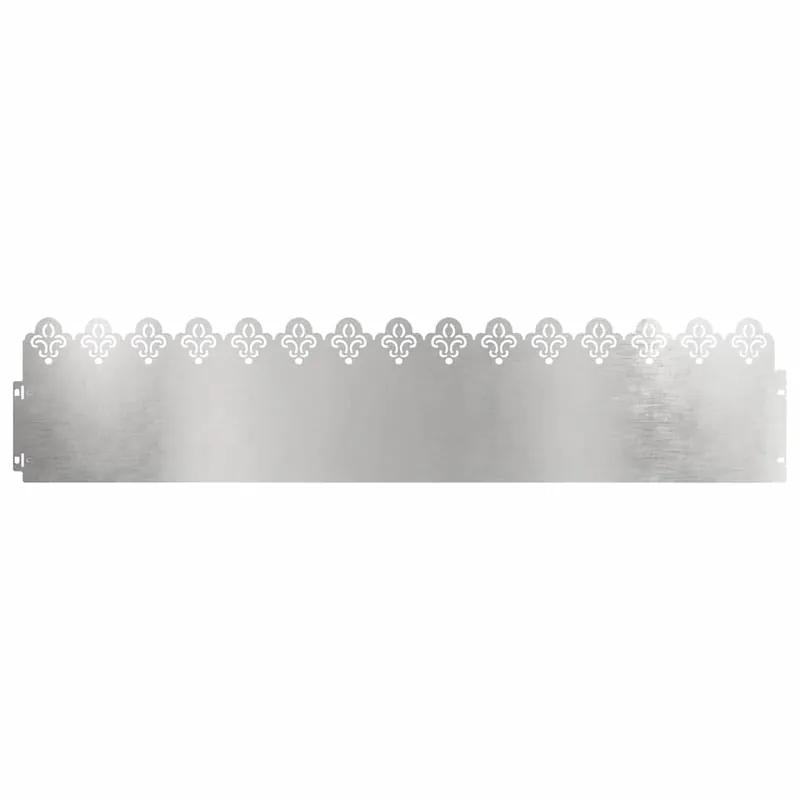 vidaXL Bordure per prato 10 pcs Argento 103 x 0,05 x 22 cm Beperkt Aanbod