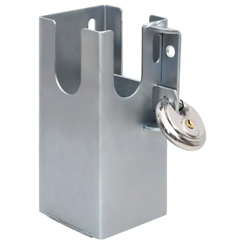 Lage Kosten vidaXL Lucchetto Argento 11x11x23,5 cm Acciaio