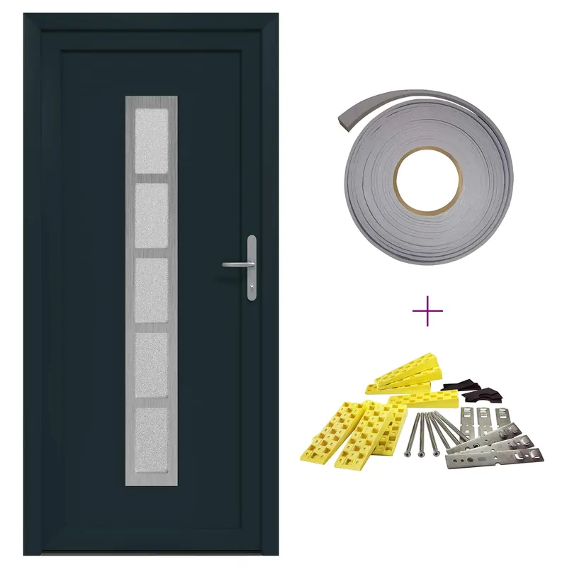 Beperkte Voorraad vidaXL Porta Frontale Antracite 88 x 200 cm PVC