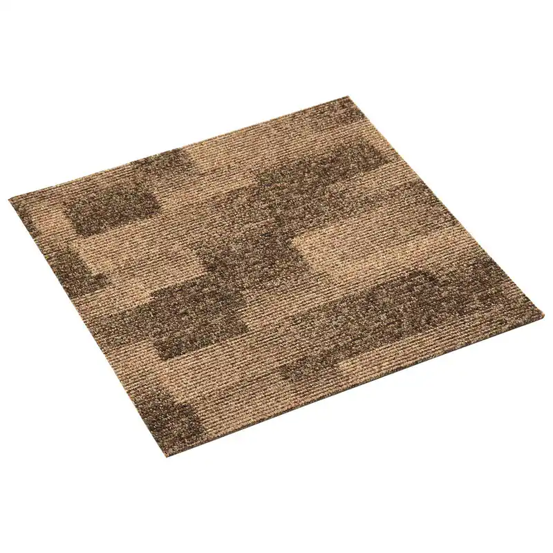 Op = Op vidaXL Moquette per pavimenti 20 pcs Marrone 50 x 50 cm PP