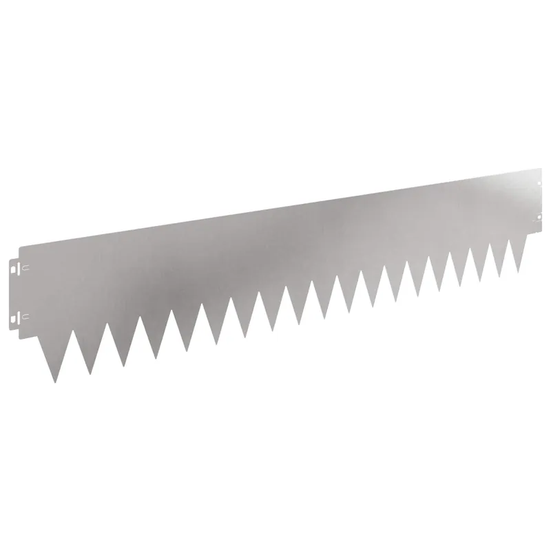 vidaXL Bordura per Prato 30 pcs 103 x 20 cm metallo Argento Seizoensaanbieding