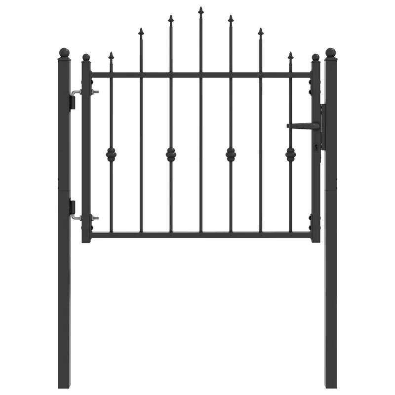 Goedkoop vidaXL Cancello per recinzione HORST 100 x 75 cm Metallo Nero