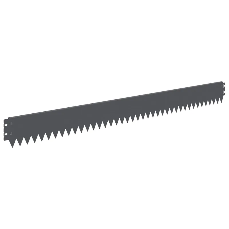 vidaXL Bordura per Prato 30 pcs 103 x 10 cm Acciaio Antracite Rechtstreeks Van De Fabrikant