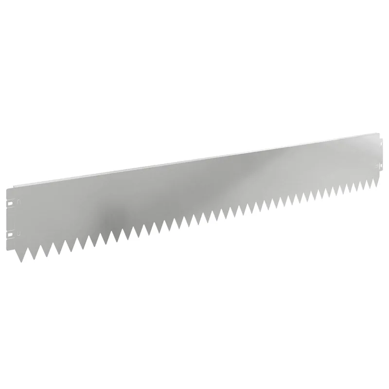 Uitverkoop vidaXL Bordura per Prato 20 pcs 103 x 15 cm Acciaio Argento