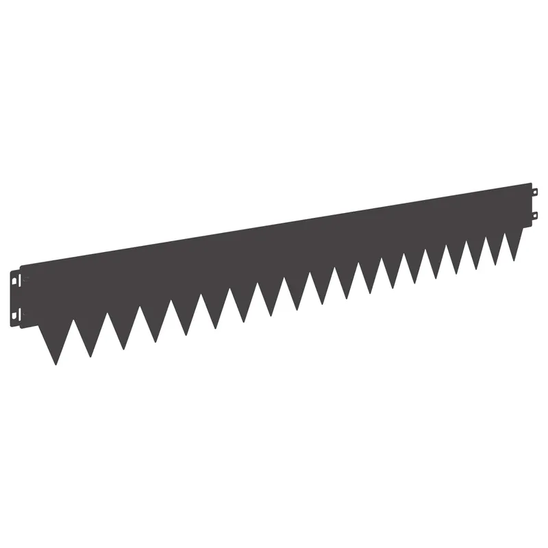 vidaXL Bordura per Prato 50 pcs 103 x 15 cm metallo Nero Seizoensaanbieding