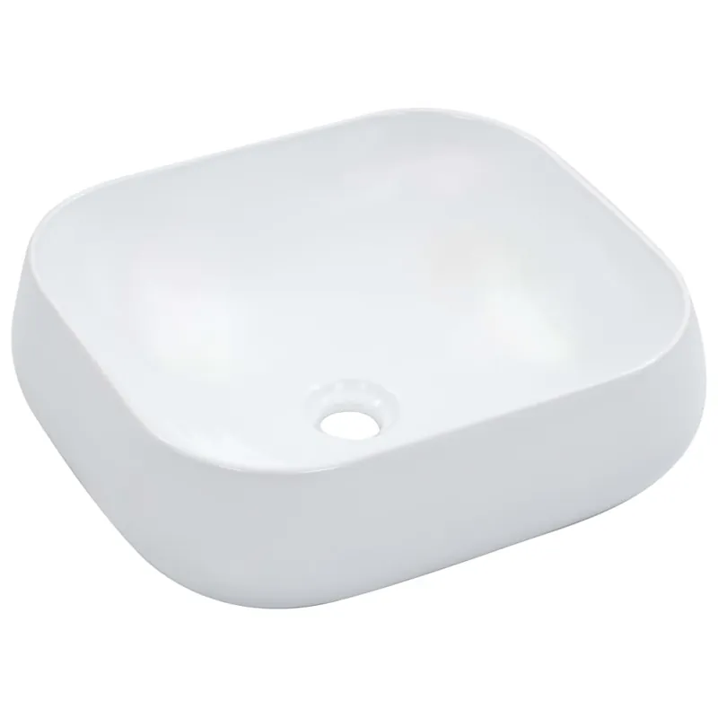 vidaXL Lavandino 44,5x39,5x14,5 cm in Ceramica Bianco Superprijs
