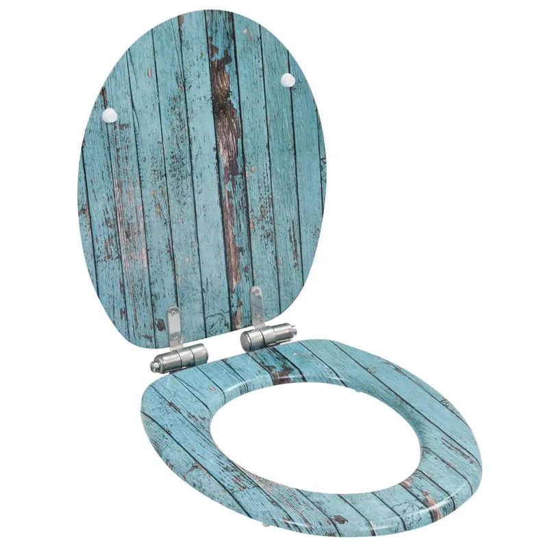 vidaXL Tavoletta WC Coperchio Chiusura Morbida MDF Legno Antico Must-Have