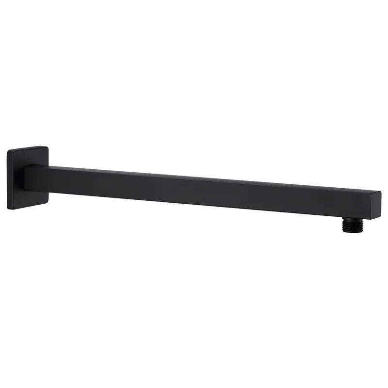 vidaXL Braccio di Supporto Doccia Quadrato Acciaio 201 Nero 40 cm Fabrieksprijs