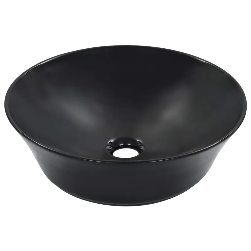 Rechtstreeks Van De Fabrikant vidaXL Lavandino 41x12,5 cm in Ceramica Nero