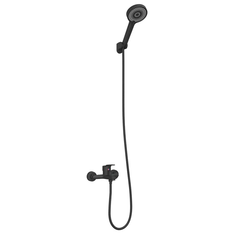 vidaXL Set di doccia con soffione Nero G 1 / 2 pollici Exclusieve Aanbieding