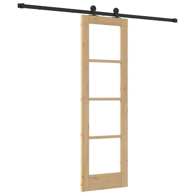 Gereduceerde Prijs vidaXL Porta scorrevole ORKDAL Naturale 61 x 198,5 cm