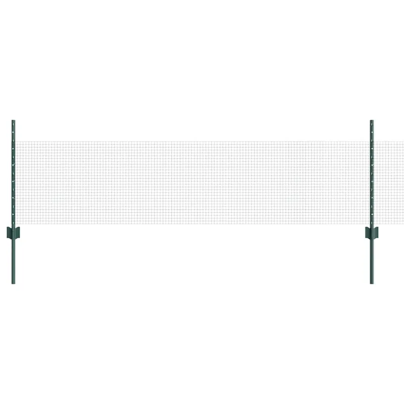 Premium vidaXL Recinzione in rete saldata con pali 25 x 0,5 m Acciaio zincato