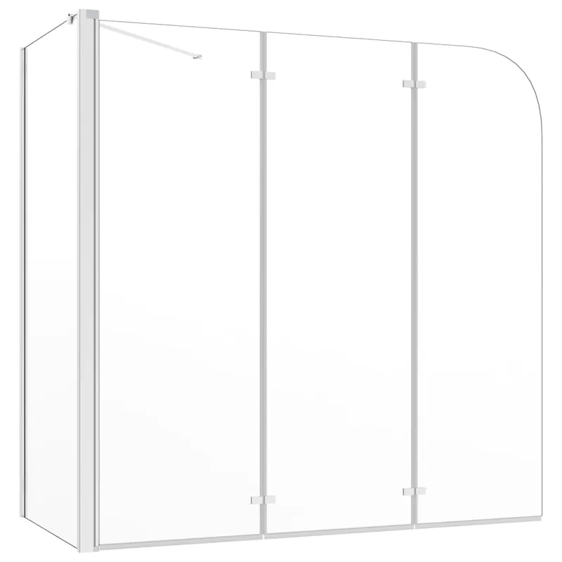 vidaXL Cabina da Bagno 120x69x130 cm in Vetro Temperato Trasparente Seizoensaanbieding