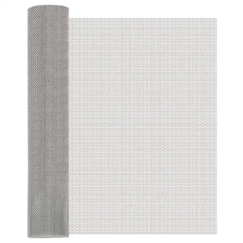 vidaXL Rete per schermatura 60 x 1000 cm 8 Mesh Argento Direct Beschikbaar