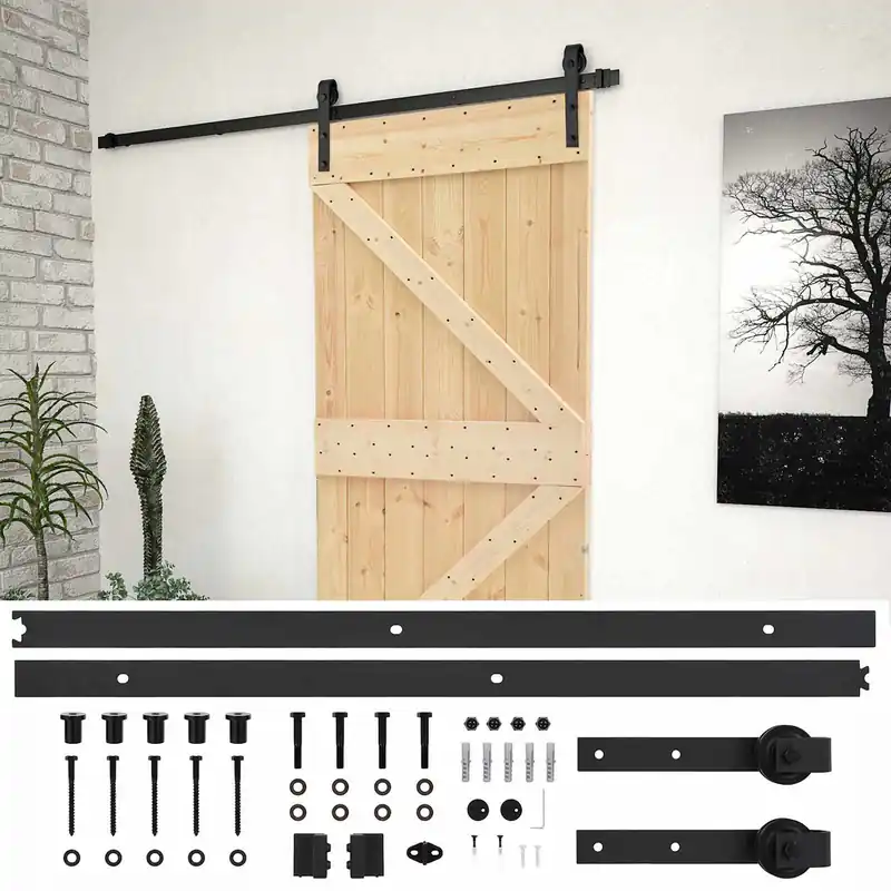 Op = Op vidaXL Porta scorrevole Naturale e Nero 80 x 210 cm