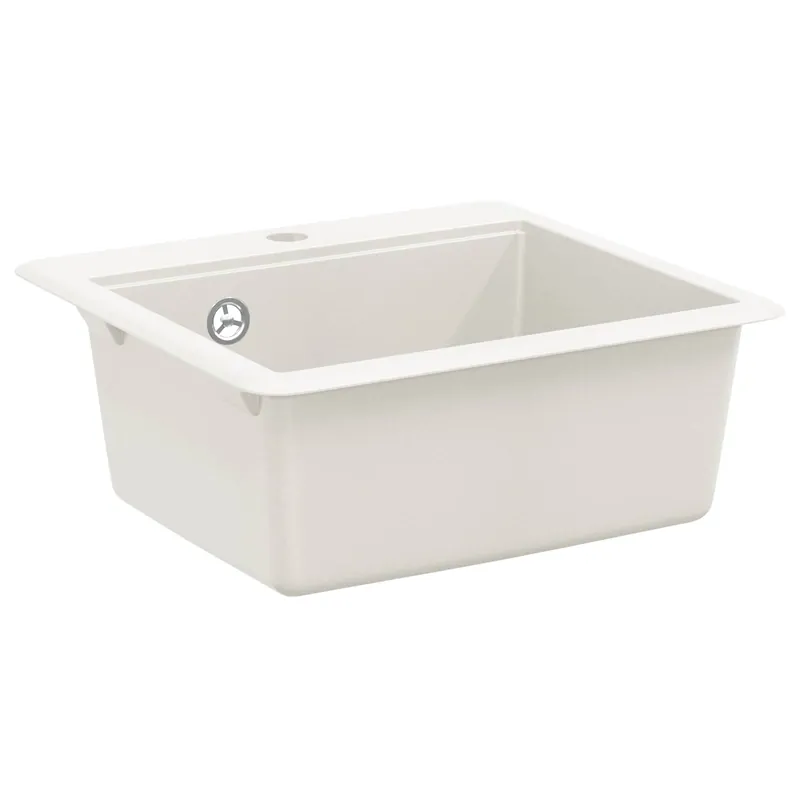Finale Uitverkoop vidaXL Lavello Bianco 470 x 440 mm Granito