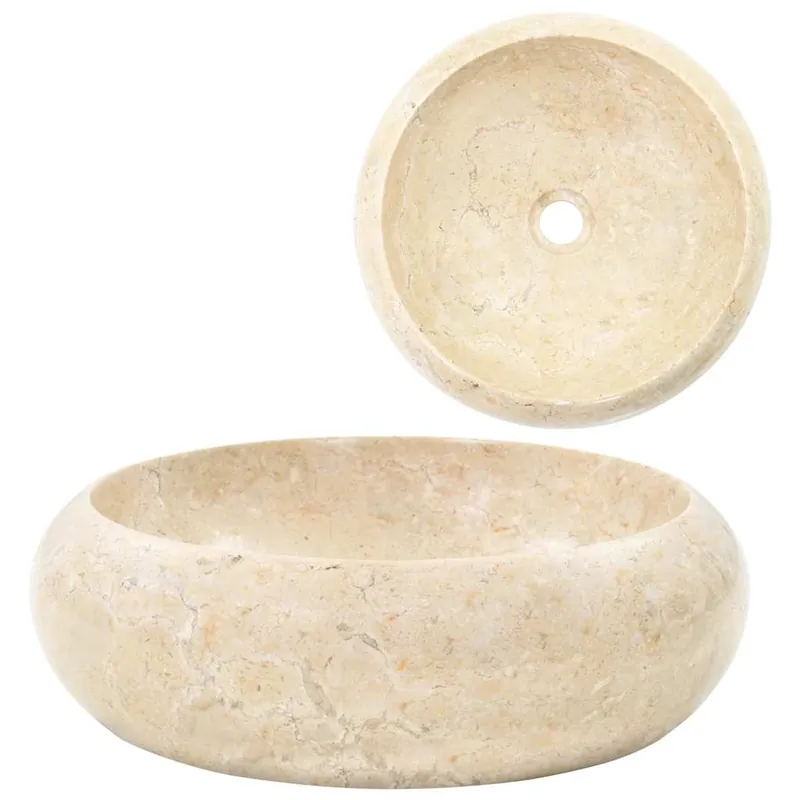 Exclusieve Aanbieding vidaXL Lavandino 40x12 cm in Marmo Crema