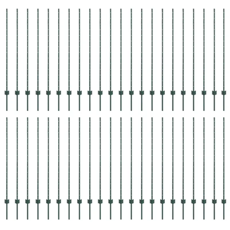 Bestel Nu vidaXL Palo per recinzione interrato 44 pz Verde 180 cm