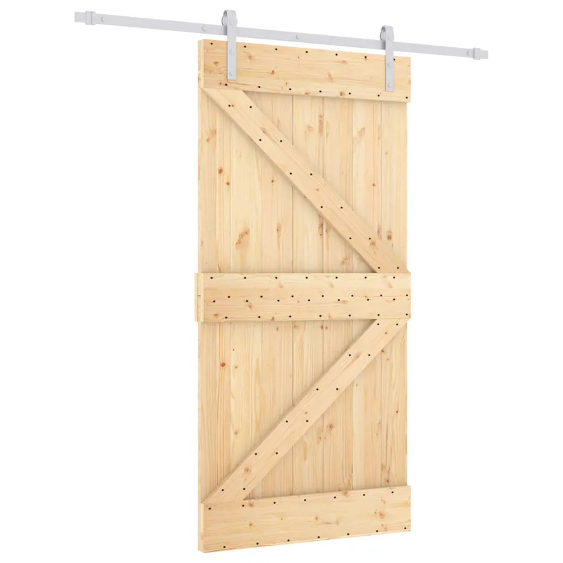 Aanbieding vidaXL Porta scorrevole Naturale e Bianco 100 x 210 cm