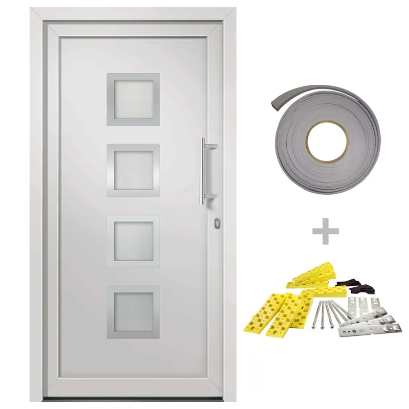 vidaXL Porta di Ingresso Bianca 88x200 cm Nieuw