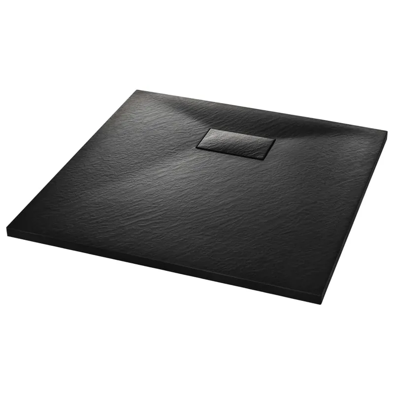 vidaXL Piatto Doccia in SMC Nero 80x80 cm Merkproduct