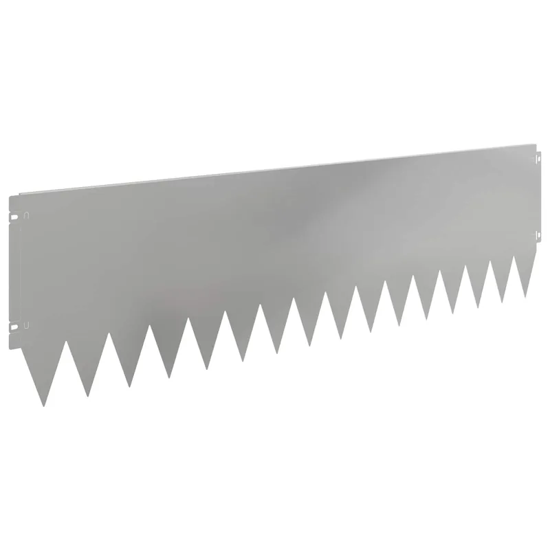 Premium vidaXL Bordura per Prato 10 pcs 103 x 30 cm Acciaio Argento