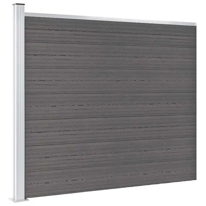 Beperkte Voorraad vidaXL Pannello di Recinzione in WPC 175x146 cm Grigio