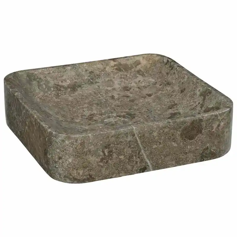 Direct Beschikbaar vidaXL Lavandino Grigio 40x40x10 cm in Marmo