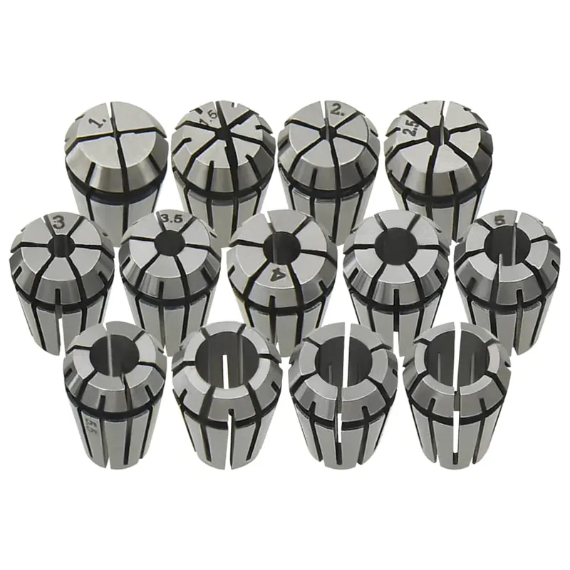 Korting vidaXL Pinze per Colletti ER11 Set Utensili per Tornitura 13 pz