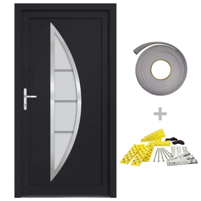 Weekendaanbieding vidaXL Porta Ingresso Antracite 88x200 cm in PVC