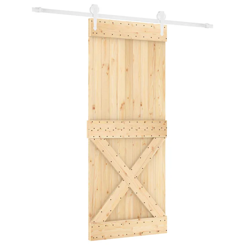 Voordeelprijs vidaXL Porta scorrevole Naturale e Bianco 85 x 210 cm