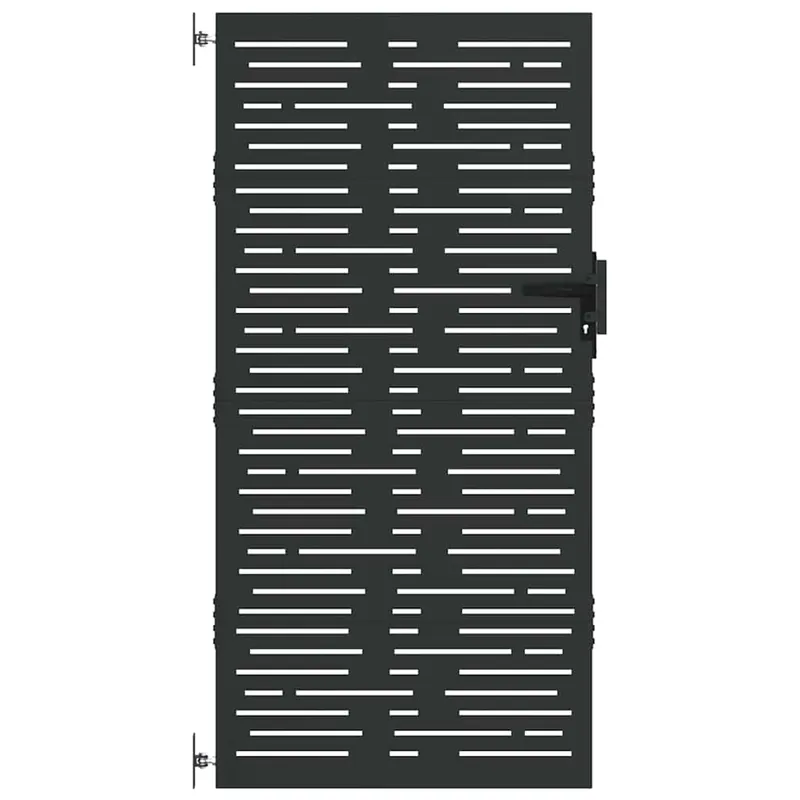 vidaXL Cancello da giardino con blocco Nero 85 x 200 cm Must-Have