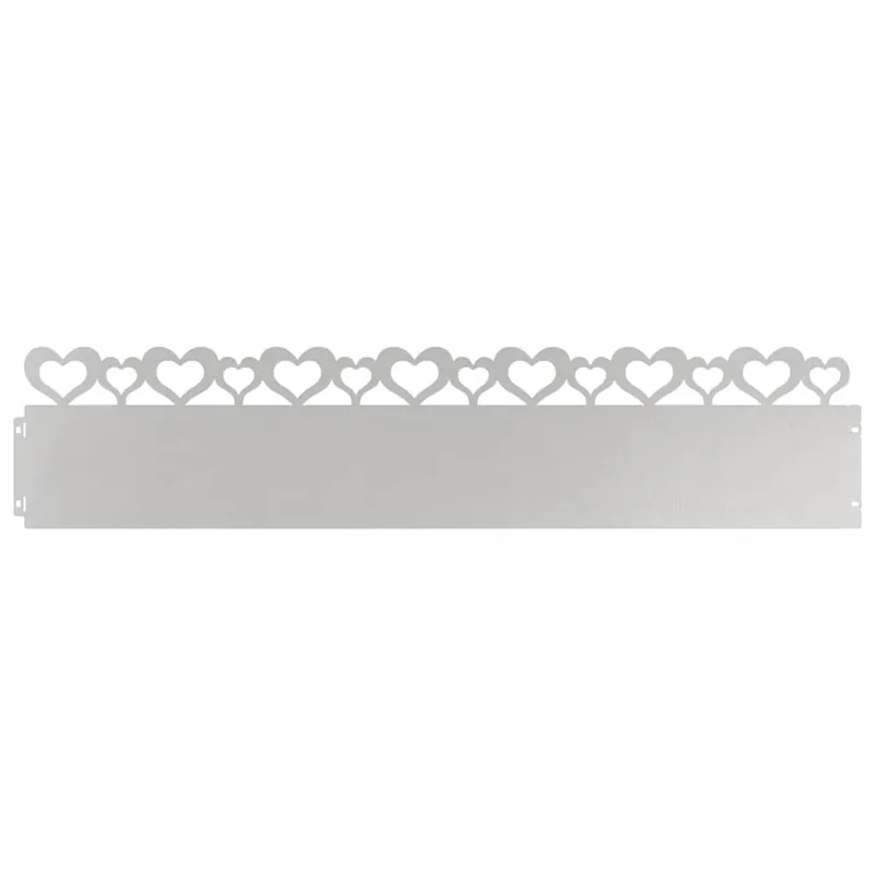 vidaXL Bordure per prato 10 pcs Argento 103 x 0,05 x 22 cm Seizoensaanbieding