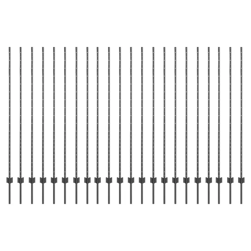 vidaXL Palo per recinzione interrato 22 pz Grigio 200 cm Shop Nu