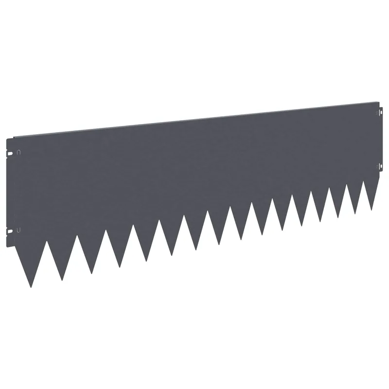 vidaXL Bordura per Prato 20 pcs 103 x 30 cm Acciaio Antracite Fabrieksprijs