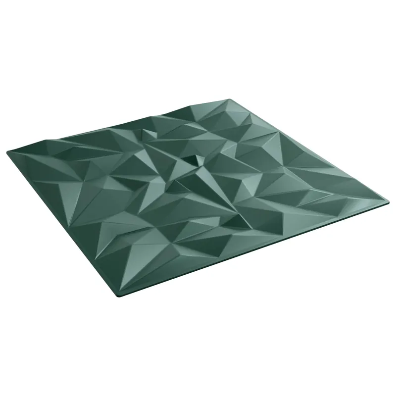 vidaXL Pannelli da parete 12 pcs Verde ametista 50 x 50 cm Schiuma XPS Aanbieding