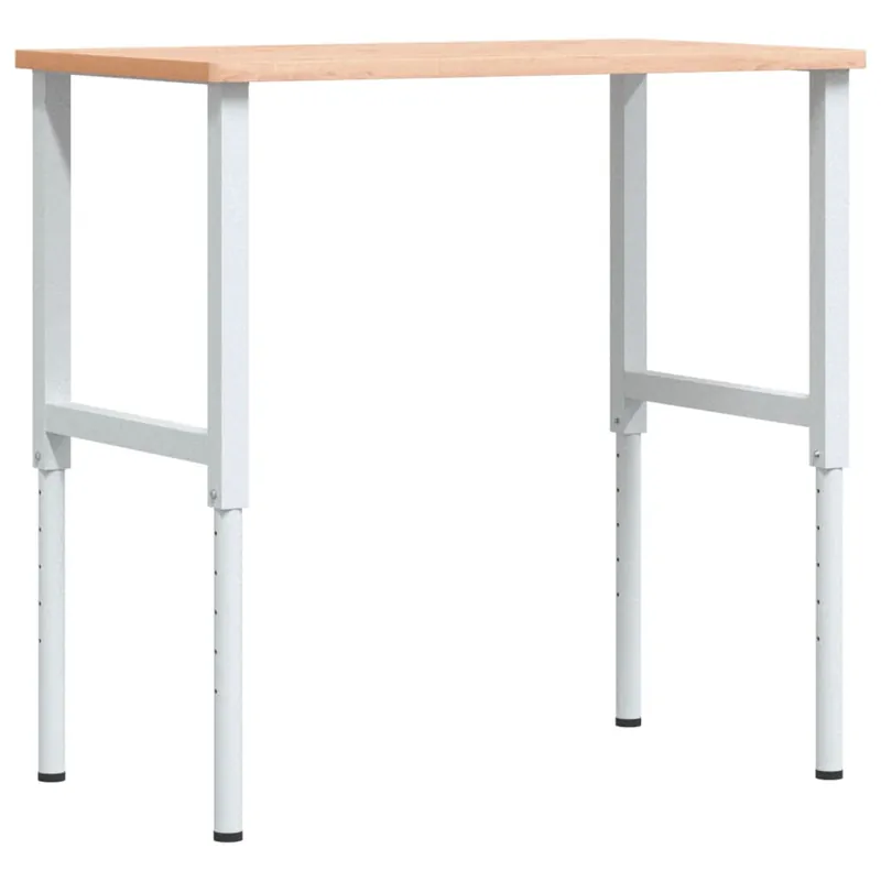 Voordeelprijs vidaXL Banco da Lavoro 100x60x(71,5-98) cm Legno Faggio Rettangolare