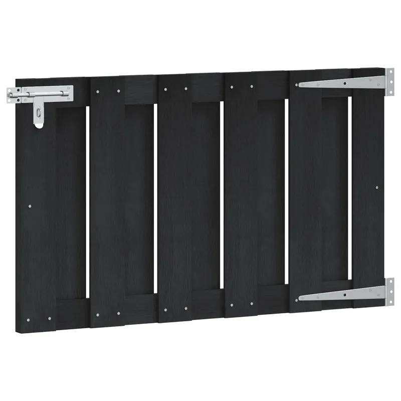 Laatste Versie vidaXL Cancello da giardino 100 x 60 cm WPC e Alluminio Nero