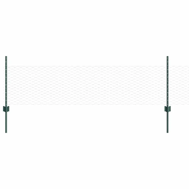 Gratis Retour vidaXL Recinzione esagonale con palo 50 x 0,5 m Verde Rete
