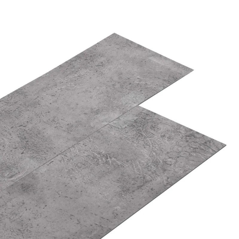 vidaXL Tavole per Pavimenti 18 pcs Marrone Cemento 5,26 m² PVC Aanbieding