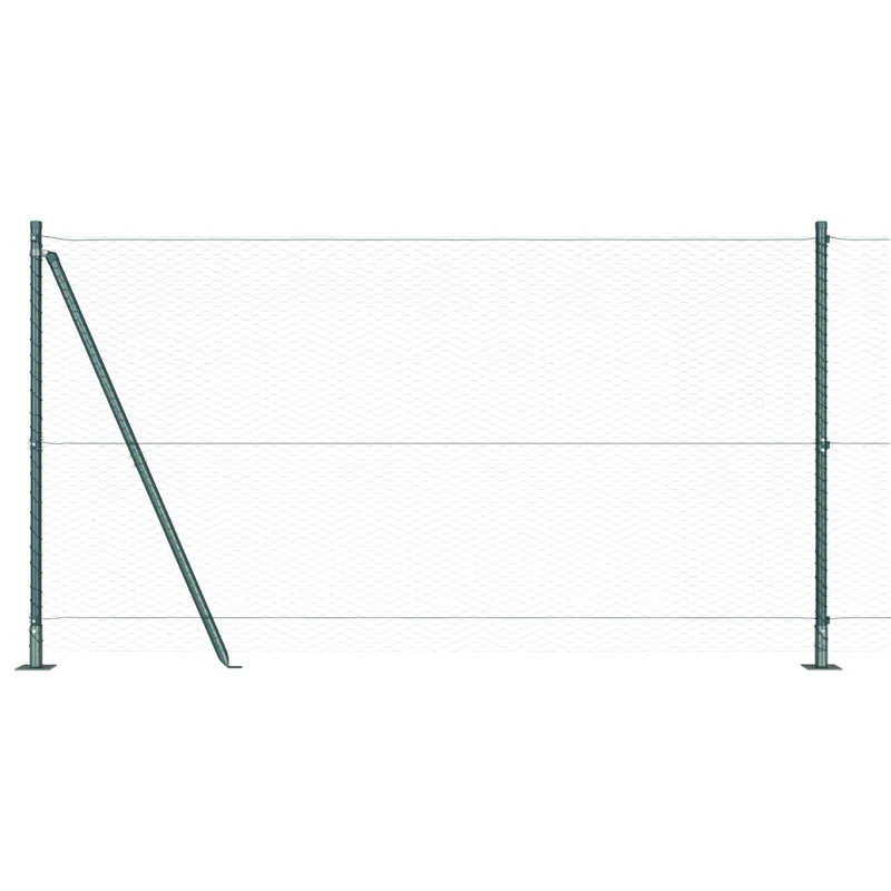 vidaXL Recinzione esagonale con base in cemento 10 x 1,2 m Verde Rete Lage Kosten