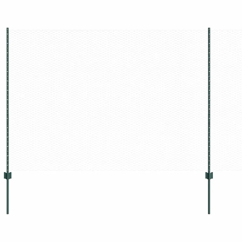 Exclusieve Aanbieding vidaXL Recinzione esagonale con palo 100 x 1,6 m Verde Rete