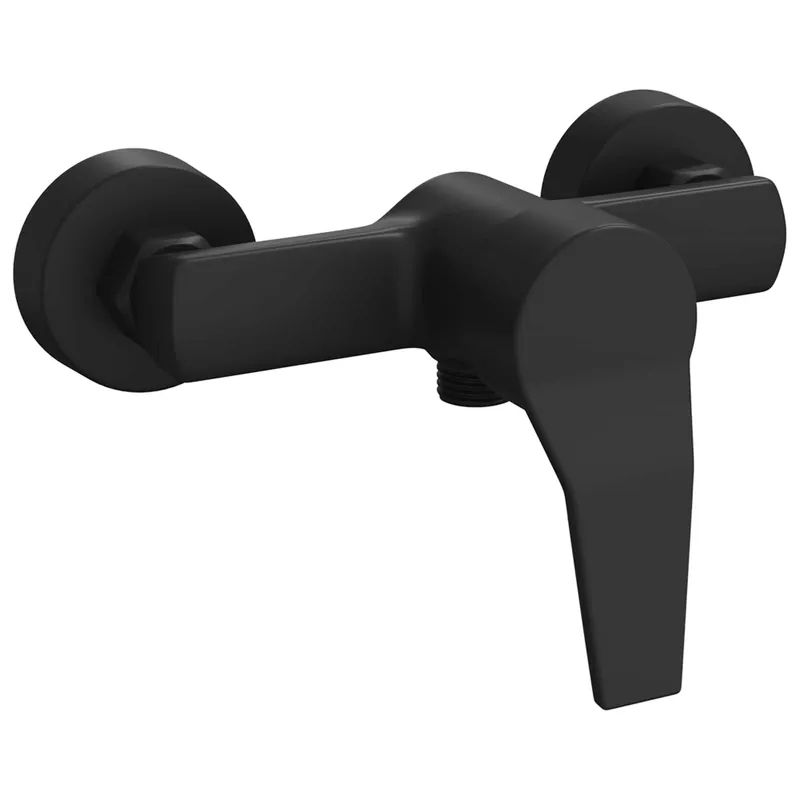 Laatste Kans vidaXL Miscelatore Doccia Nero G 1 / 2 pollici Ottone