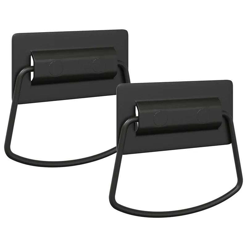 vidaXL Maniglie per Armadi 2 pcs Nero 85 x 45 mm Metallo Beperkte Voorraad