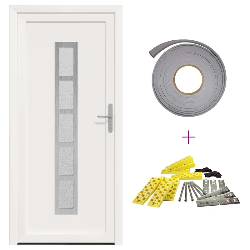 vidaXL Porta Frontale Bianco 88 x 200 cm PVC Flitsaanbieding