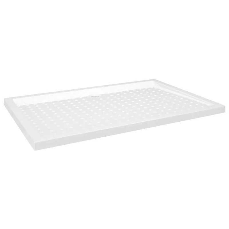 Hoge Kwaliteit vidaXL Piatto Doccia con Superficie Puntinata Bianco 80x120x4cm ABS