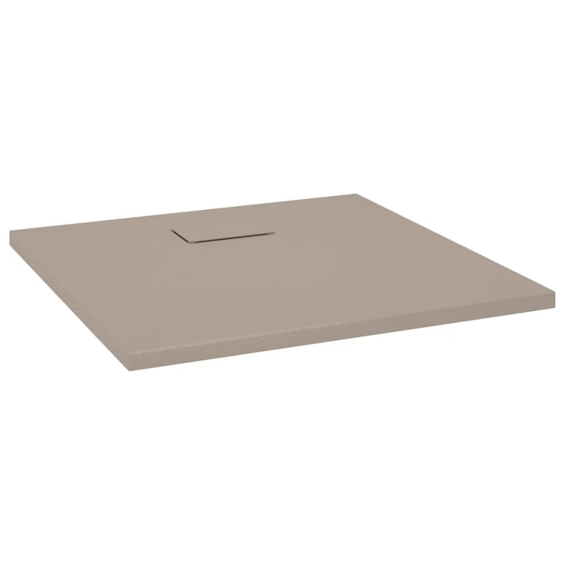 vidaXL Piatto Doccia in SMC Marrone 80x80 cm Premium