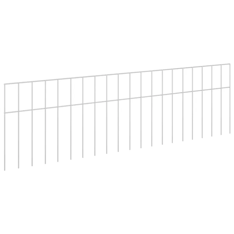 Favoriet vidaXL Pannello di Recinzione da Giardino 48 pcs Acciaio zincato