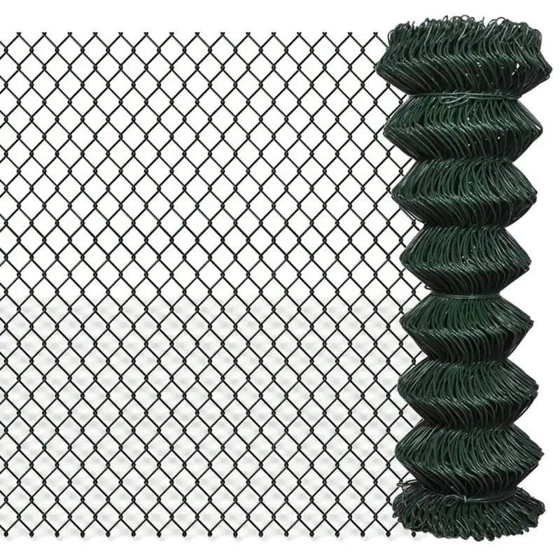 vidaXL Recinzione a Rete in Acciaio 1,25x15 m Verde Veilige Betaling